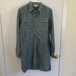 Brooks Brothers Blue Denim Shirt Dress